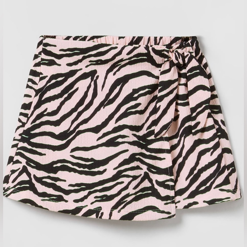 Zara Printed Wrap Style Bermuda Skort